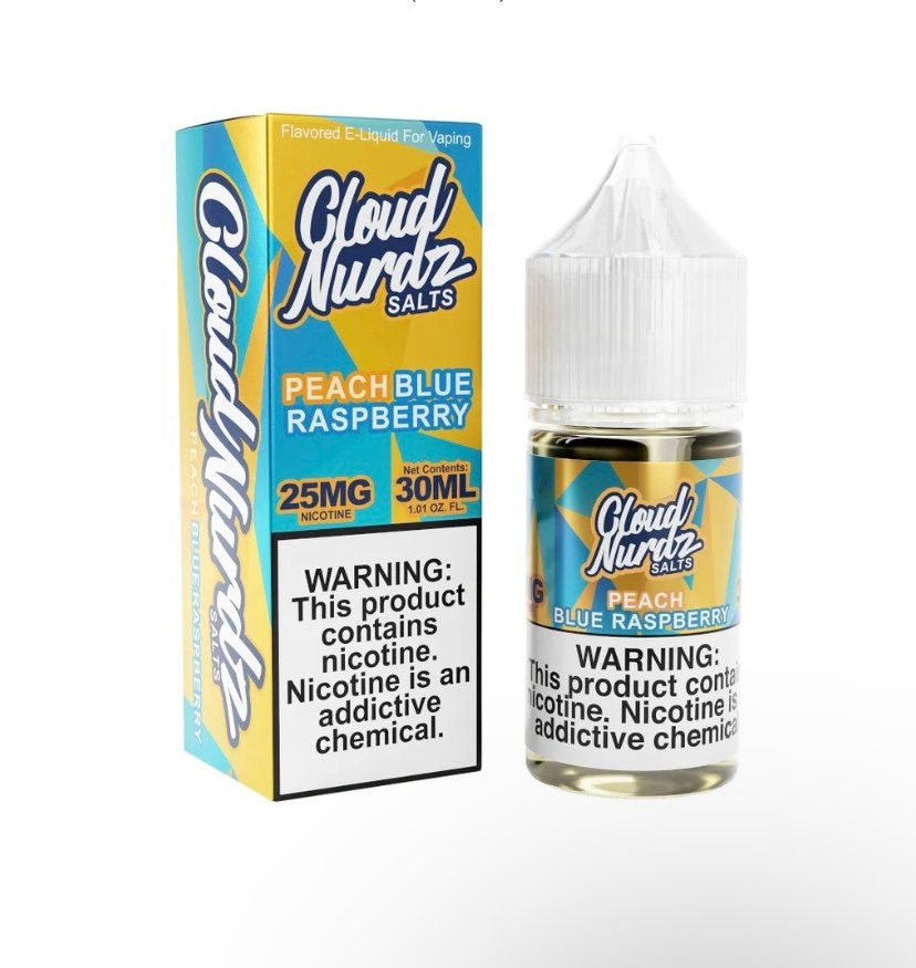 Cloud Nurdz Salt - Peach Blue Razz Iced (30ml)