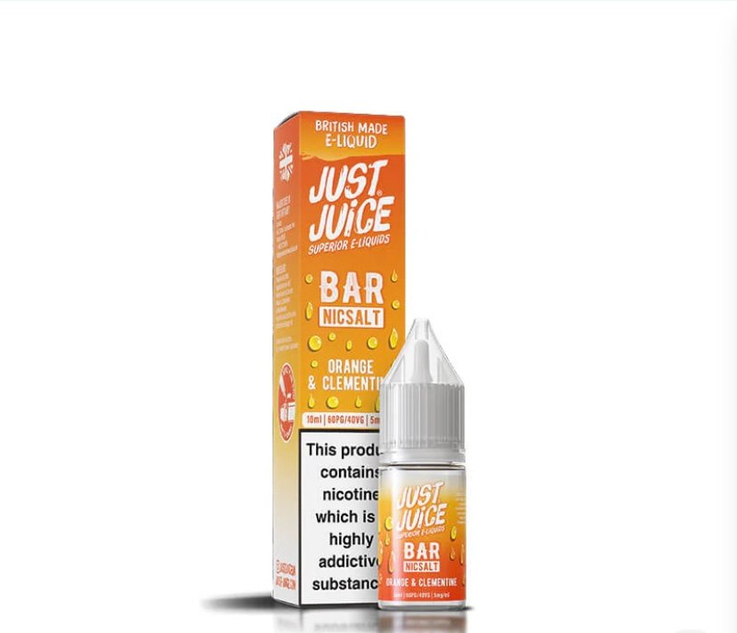 Just Juice Bar Range Orange & Clementine 10ml Nic Salt E-Liquid