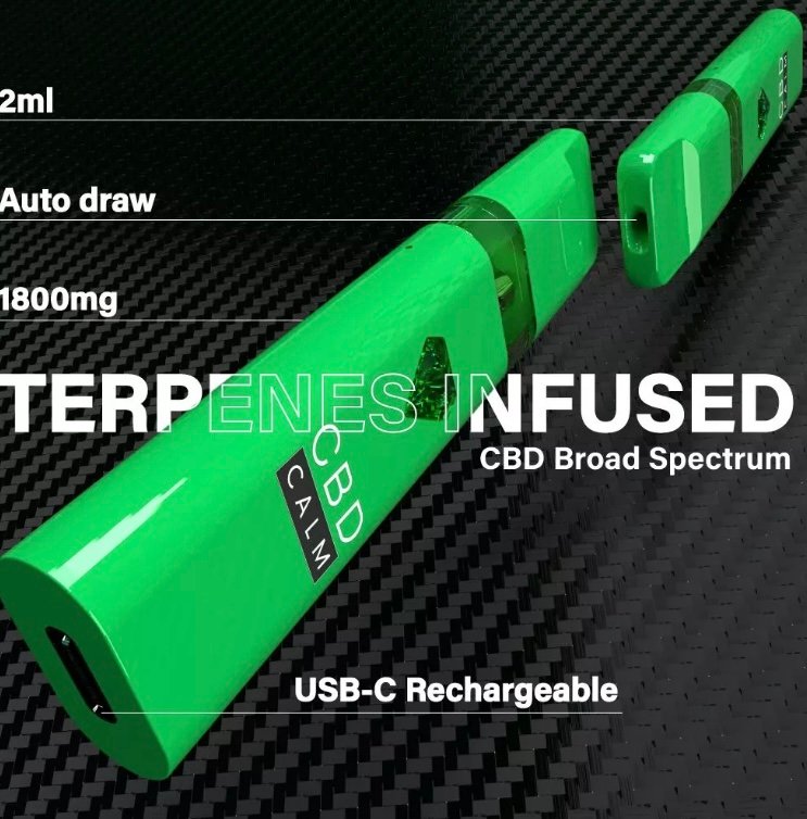 O.G Kush – CBD Terpenes 1800mg Disposable Vape | CBD Calm - Image 4
