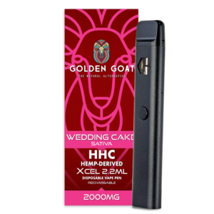 HHC Vape Device, 2000mg, Rechargeable/Disposable – Wedding Cake